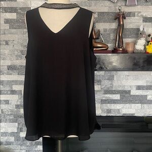 Torrid Black Beaded Top Size 0